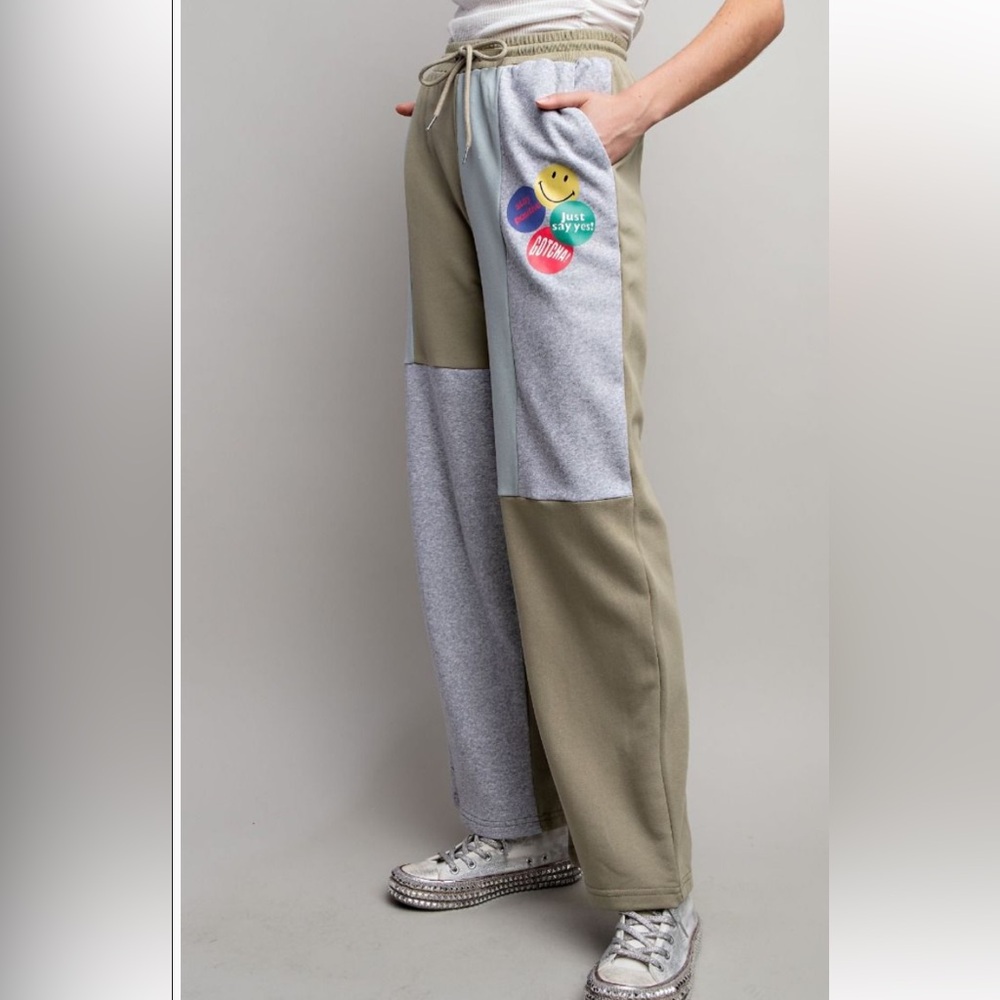 Easel Multicolor Patchwork Pants & Jumpsuit Set - image 7